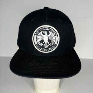 One Punch Man Hero Association Snapback Hat Men's One Size Adjustable Black